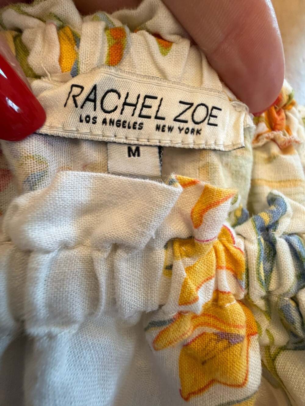 Rachel Zoe Floral Off-The-Shoulder Blouse Size M - Picture 2 of 8